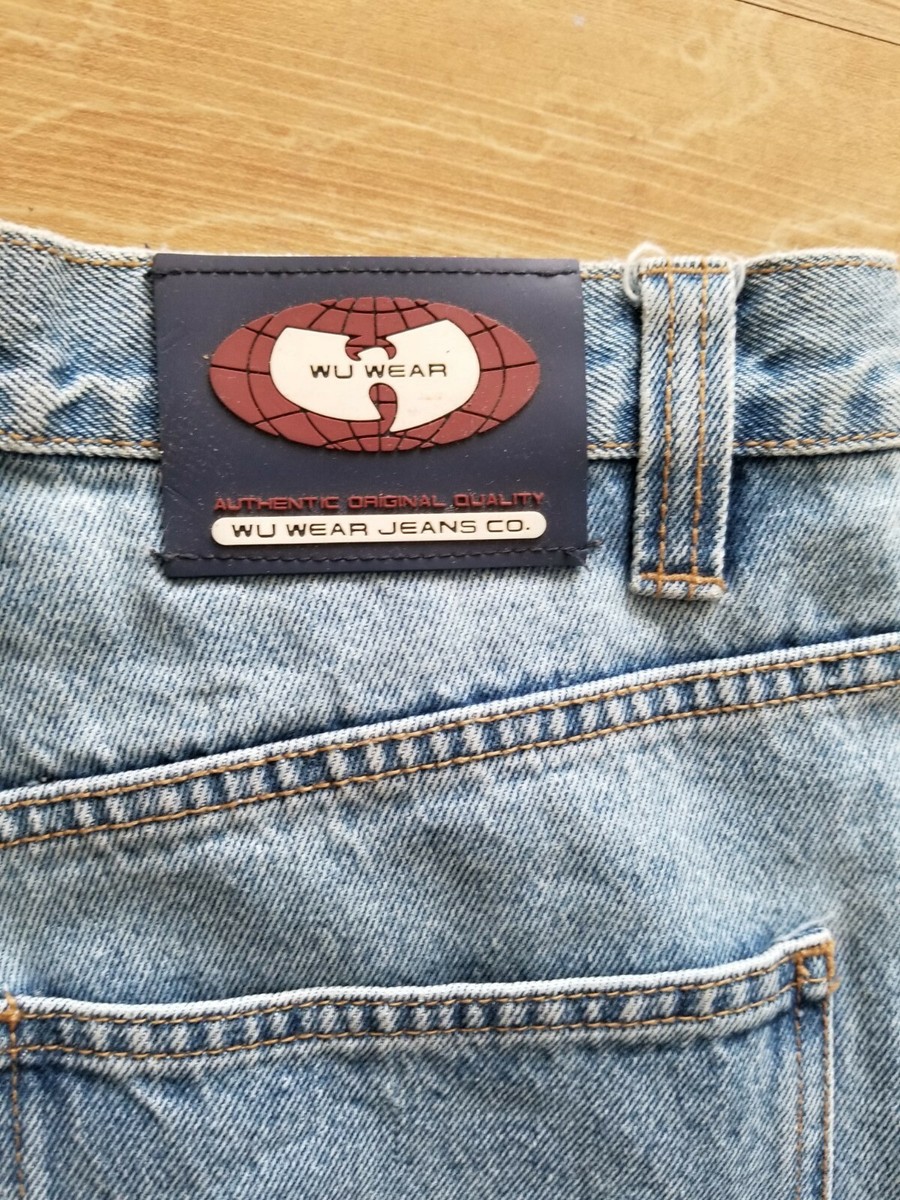 【超激レア】Wu Wear W38 デニム　wu tang clan WU-TANG CLAN Baggy Jeans Vintage 90s Hip Hop Rap Skater Wu