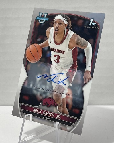 ๐ฅ NICK SMITH JR2022-23 Bowman University Chrome - Chrome Prospect Autographs ๐ฅ - Picture 2 of 4