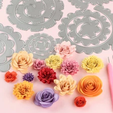 3D Rolled Flower Metal Cutting Dies Stencils DIY Scrapbooking Embossing Craft