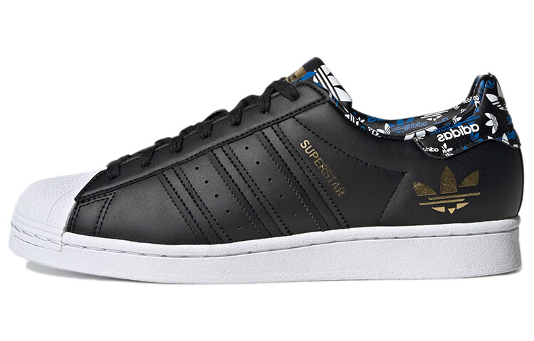 adidas Superstar Черный с золотым металликом - H00185