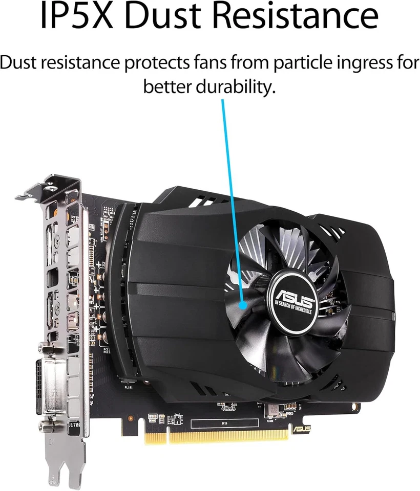 ASUS AMD Radeon RX 550 4G Single Fan Video Card PH-RX550-4G-EVO black - Image 2 of 4