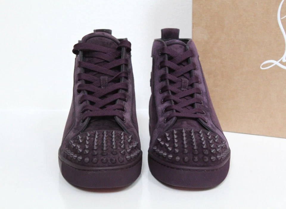 尺寸 9 / 42 Christian Louboutin LOU SPIKES ORLATO Louis 男式高帮运动鞋 — 第 3/4 张图片