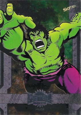 #58 Incredible Hulk (2024 Marvel Metal Avengers, Skybox) NEAR MINT NM+ Foil Card