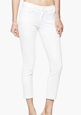 paige skyline skinny white
