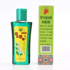 Lotus Leaf Brand Hair Tonic Oil Yen Far Soh 120ml dandruff itch scalp 荷叶牌印度香花养发素
