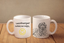 Leonberger - ceramic cup, mug "Makes me happy",UK