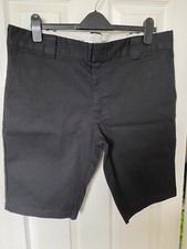 Mens Dickies shorts 36 inch waist slim fit black