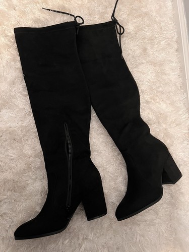 Bruno Marc's Knee high pull on Boots 