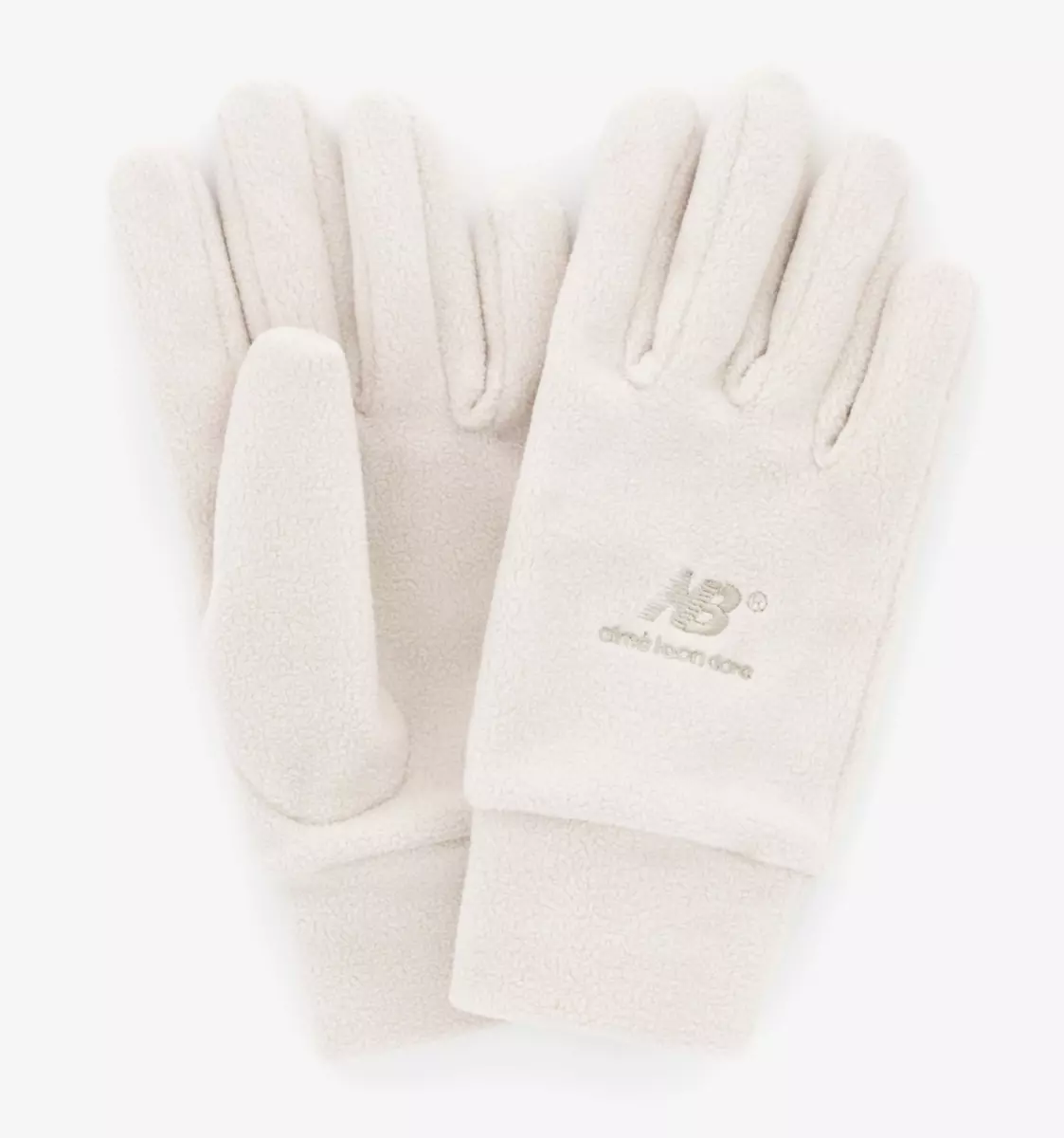 NEW Aime leon dore ALD / New Balance Fleece Gloves L / XL White Pepper