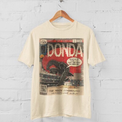 Kanye West Donda Shirt Vintage Hip Hop 90s Retro Graphic Tee Comic Tshirt KH6109