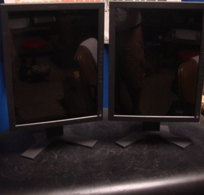 Lot of 2 EIZO FC-2090 20.8'' 21'' LCD Monochrome Radiology Monitors Set 0FTD0184