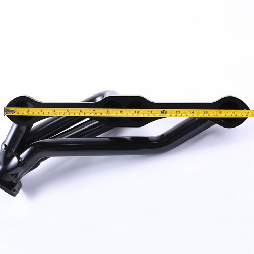 Cabezales de intercambio de motor SS SS negros para bloque pequeño Chevy Blazer S10 S15 283 302 350 V8 - Imagen 6 de 8