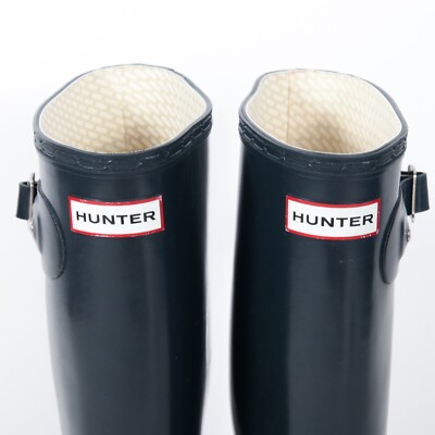 Hunter Original Tall Rain Boots Gloss Navy US 6 M | eBay