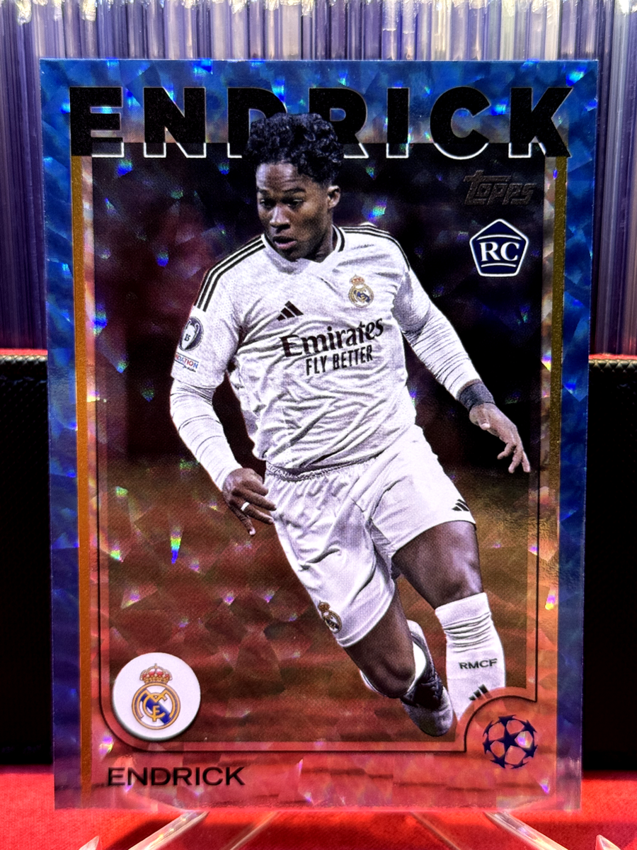 2024-25 Topps UCC Endrick RC Blue Ice 21/75 Real Madrid Brazil
