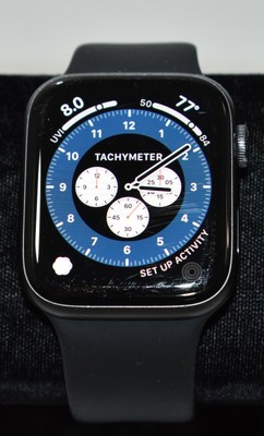 Apple Watch Series 4 Smartwatch A1978 44mm GPS Only Space Gray +Black Sport  Band | eBay