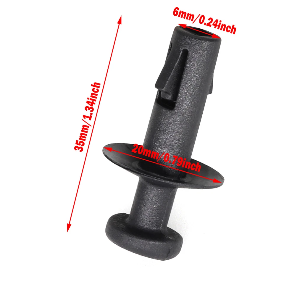 2 x Clip pivote para cubierta de equipaje de cadena de estante de paquete Chevrolet Trax Buick Encore Foto 3 de 4