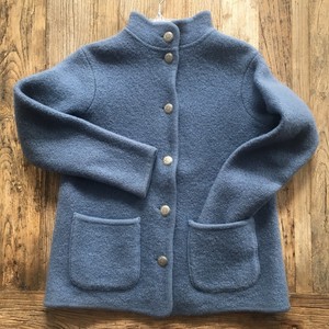 light blue button up cardigan