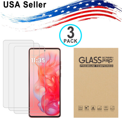 3PK Motorola Moto G Stylus 4G 5G 2021 2022 2023 Tempered Glass Screen Protector