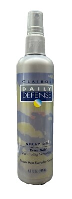CLAIROL DAILY DEFENSE SPRAY GEL EXTRA HOLD 8 OZ