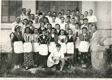 1954 UDINE Coro Enrico Fruch S. Lorenzo Sedegliano maestro Leandro Plenizio Foto