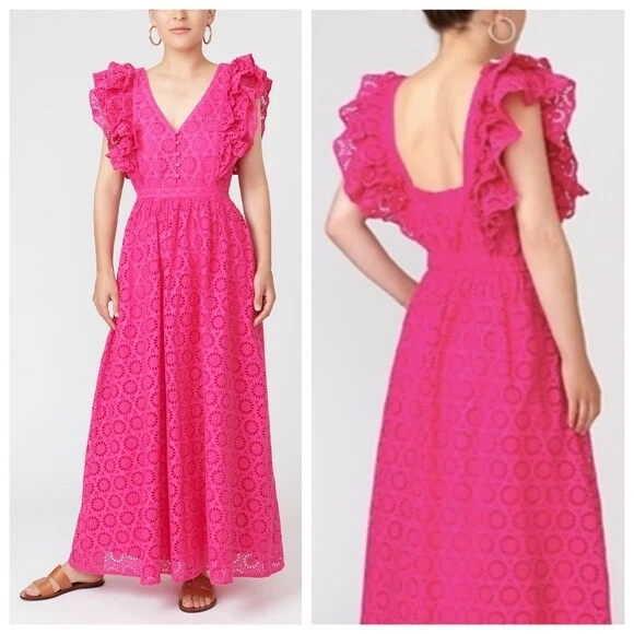 J crew hotsell pink lace dress