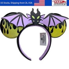 Disney-Park's Maleficent Dragon Minnie Mouse Ear Headband Sleeping Beauty New