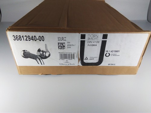 Dornbracht / V & B Waschtisch-Wand-Einhandbatterie mit Einzelrosetten in Chrmo. - Bild 2 von 5