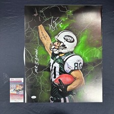 Wayne Chrebet Autographed New York Jets 16x20 Mr Third Down Inscription JSA