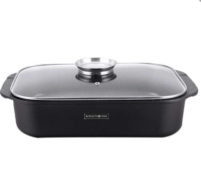 Lasagnera Teglia da Forno Royalty Line 34cm in Pietra lavica con Coperchio  Vetro | Acquisti Online su eBay