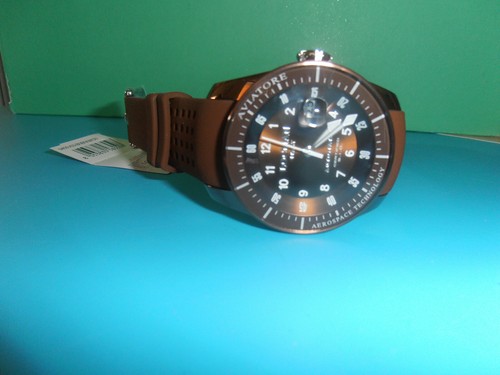 Orologio Locman Aviatore Automatico 455KK/545 cinturino Gomma Nuovo-affare  | eBay