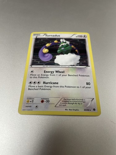 Tornadus 89/98 Emerging Powers 2011, Holo Rare, Near Mint, English, Pokemon Card