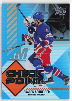 2024-25 Upper Deck Series 1 - Braden Schneider - Check Point #CP-10 Rangers
