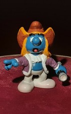 Vtg Smurf Christopher Columbus Historical PVC Figure Schleich Peyo 1984 HongKong