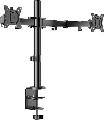 Dual Monitor Stand, Heavy Duty Adjustable Monitor Desk Mount for 2 Screens up to