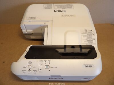 Epson EB-670 UST Projector Beamer XGA 3LCD 3100 Lumen - 3,694 H / MISSING COVER
