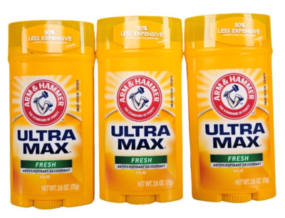 Arm & Hammer Antiperspirant ULTRA MAX - FRESH - 2.6 oz ( 3 pack )