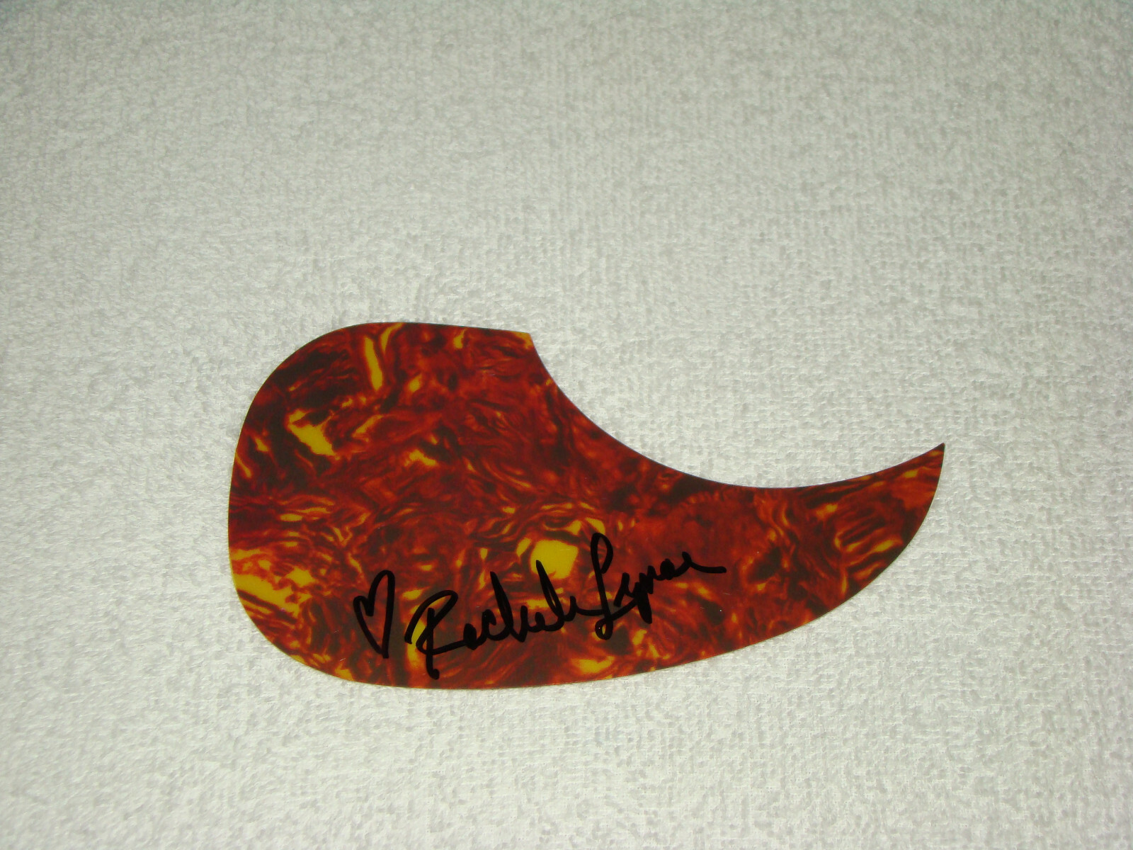 Rachel Lynn Hand Signed Acoustic Guitar Pickguard Music Autograph Pick