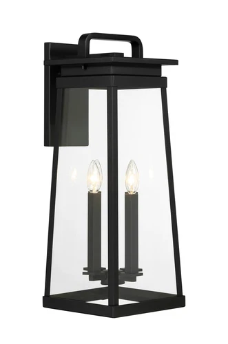 Minka Lavery Isla Vista 4 Light Outdoor Wall Mount, Coal - Picture 4 of 5