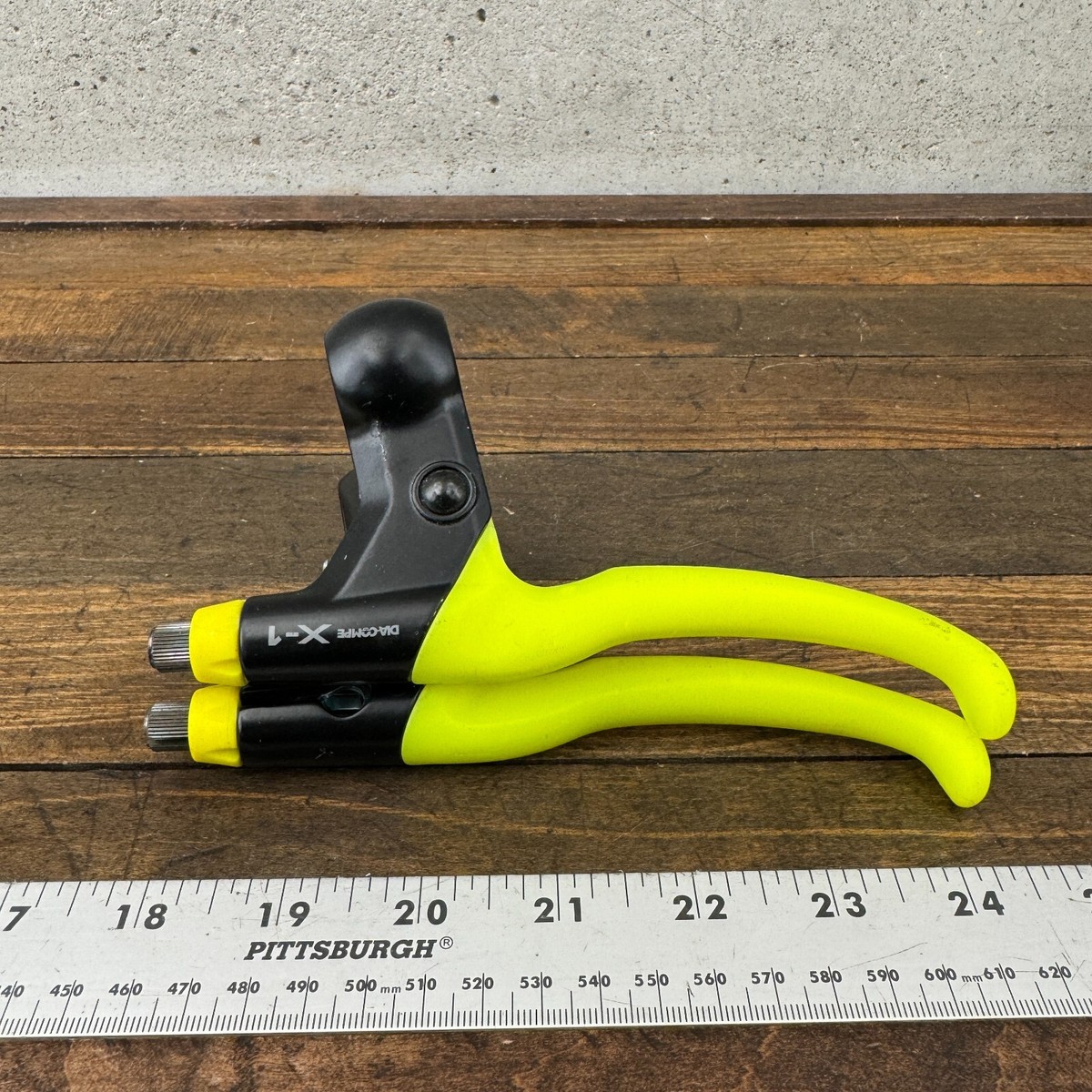 Vintage Dia Compe X-1 Brake Lever Set Neon Yellow Day Glow Vintage Dia Compe X-1 Brake Lever Set Neon Yellow Day Glow