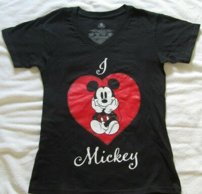 LOVE MICKEY MOUSE V-NECK T-SHIRT NWT | eBay