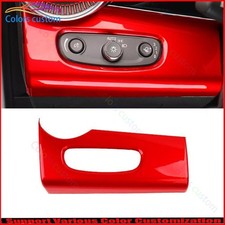Cubierta del panel de control del interruptor de faros rojo brillante para Chevrolet Trax 2023-25