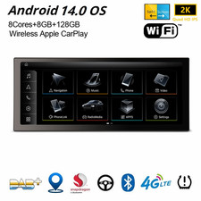 12,3" Qualcomm 8GB+128GB Android 14 Autoradio Für Audi Q5 Navi CarPlay DAB+ Wifi