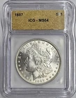 1887 P Morgan Silver Dollar ICG MS64