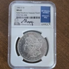 1882-O Morgan Silver Dollar MS63 NGC Great Southern Treasury Hoard Edmund Moy