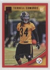 2018 Panini Donruss Rookie Press Proof Red Terrell Edmunds #362 8d2