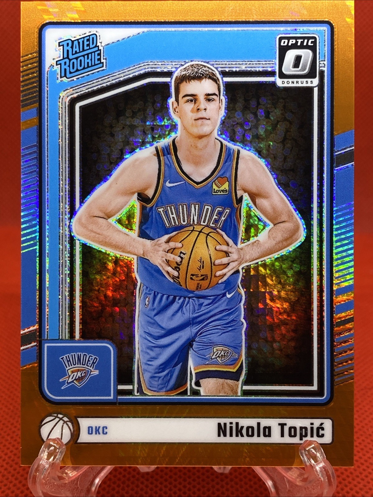 2024 Panini Donruss Optic Nikola Topic Rated Rookies Hyper Orange 039/299 #278