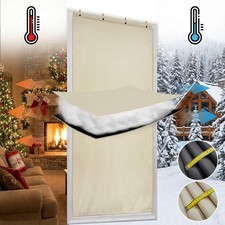Thermal Door Curtain for Winter Waterproof Doorway Front House Door Single Panel