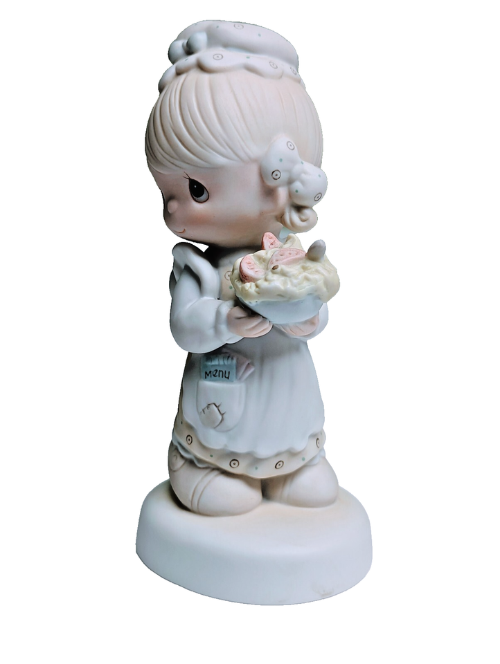 Precious Moments Figurine E 7157 There Is Joy In Serving Jesus Ebay 