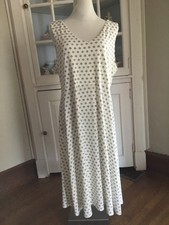 Vince Camuto Black Print White Sleeveless VNeck Crisscross Back Stretch Dress XL