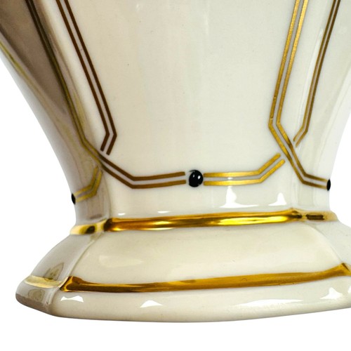 Vintage Lenox Vanguard Collection Ivory & Gold Trim Vase Porcelain 10"T USA - Picture 4 of 7